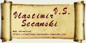 Vlastimir Sečanski vizit kartica